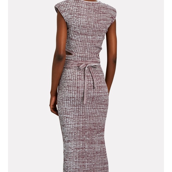 SELF-PORTRAIT
Crossover Rib Knit Midi Dress Size L - Picture 6 of 15